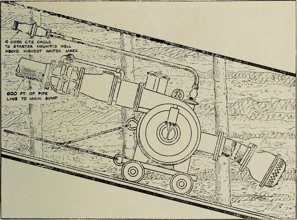 An illustration from Transactions of the Institution of Mining Engineers, 1898, leaf 198
