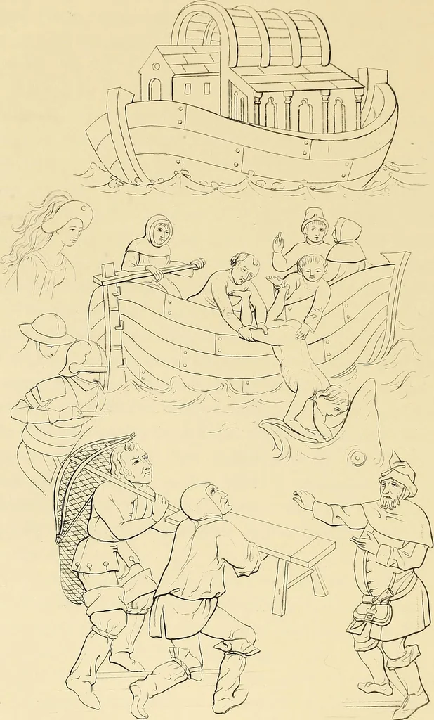 An illustration from An inquiry concerning the invention of printing : in which the systems of Meerman, Heinecken, Santander, and Koning are reviewed : including also notices of the early use of wood-engraving in Europe, the block-books, etc., 1863, leaf 427