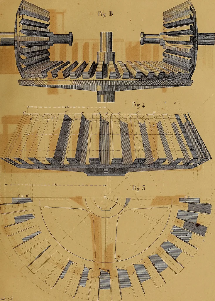 An illustration from The practical draughtsman's book of industrial design, and machinist's and engineer's drawing companion: forming a complete course of mechanical, engineering, and architectural drawing., 1857, leaf 326