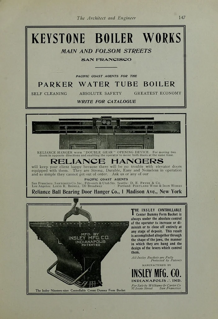An illustration from The Architect & engineer of California and the Pacific Coast, 1905, leaf 328
