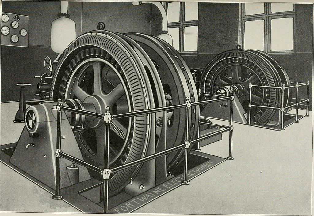 An illustration from Cyclopedia of applied electricity : a general reference work on direct-current generators and motors, storage batteries, electrochemistry, welding, electric wiring, meters, electric lighting, electric railways, power stations, switchboards, power transmission, alternating-current machinery, telegraphy, etc., 1916, leaf 176