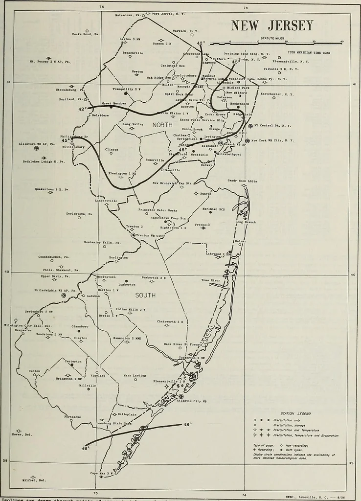 An illustration from Climatological data, New Jersey, 1897, leaf 114