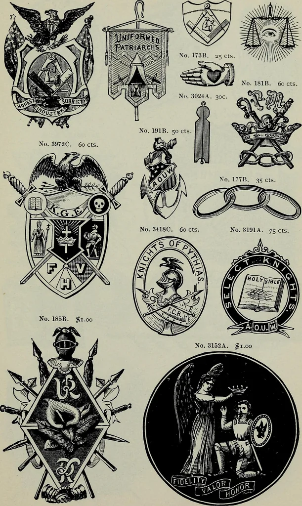 An illustration from Specimens of type, borders, ornaments, brass rules and cuts, etc. : catalogue of printing machinery and materials, wood goods, etc, 1897, leaf 736