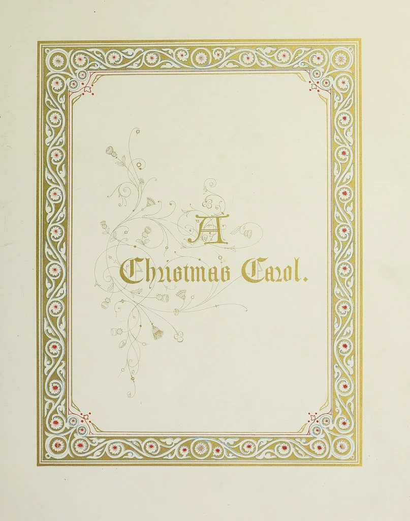 An illustration from A Christmas carol, 1873, leaf 6