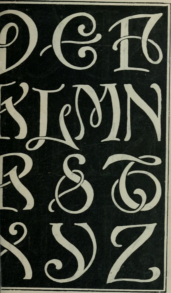 An illustration from Alphabets old and new, for the use of craftsmen : with an introductory essay on Art in the alphabet, 1898, leaf 192