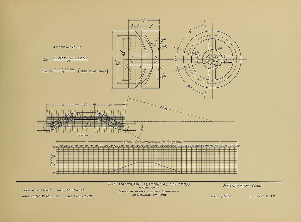 An illustration from Mechanical drawing for trade schools, 1909, leaf 120
