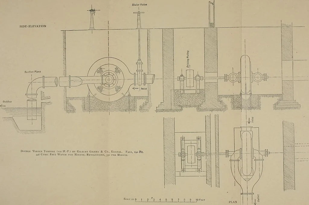 An illustration from Machinery for metalliferous mines : a practical treatise for mining engineers, metallurgists and managers of mines, 1902, leaf 39