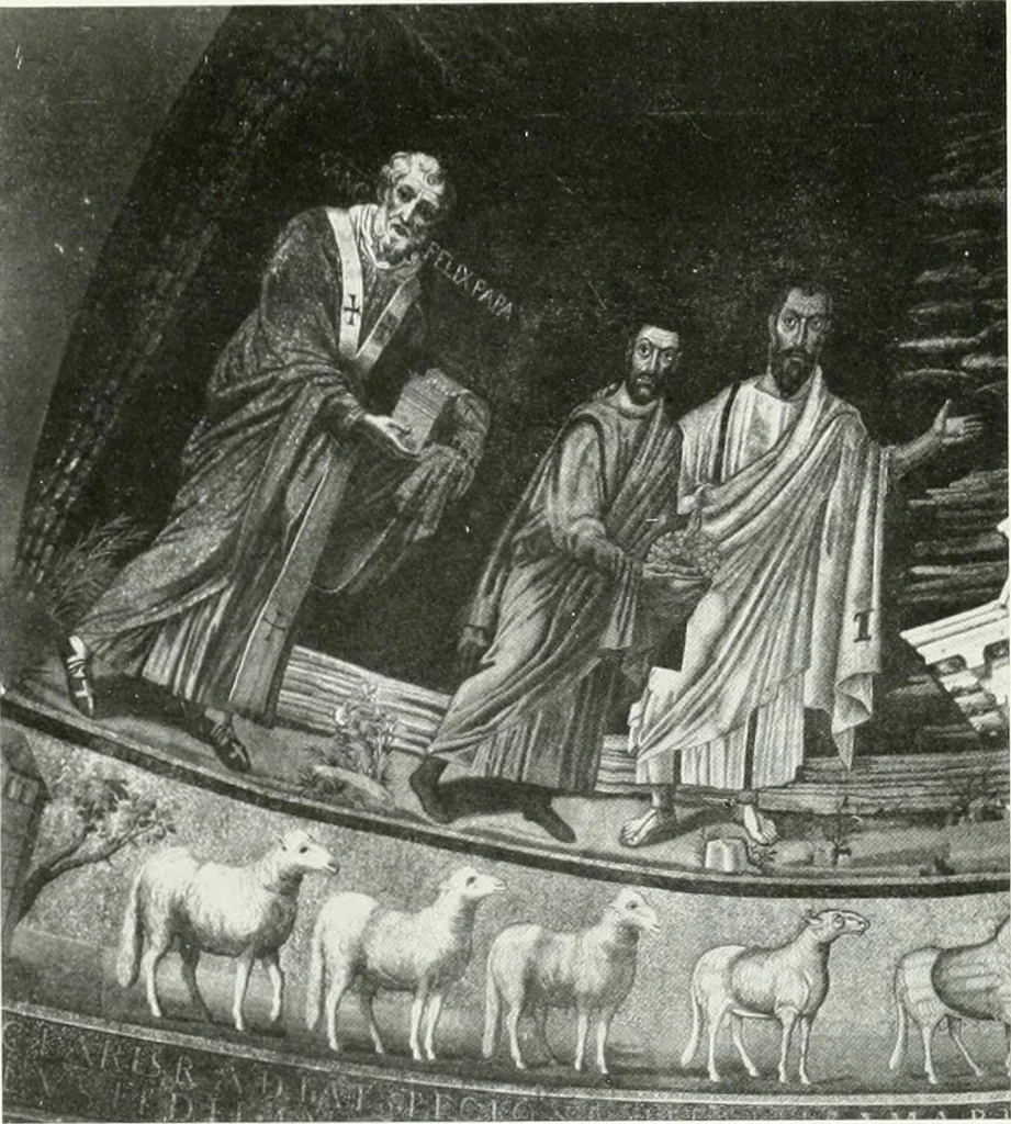 An illustration from Die Wandmosaiken von Ravenna, 1912, leaf 430