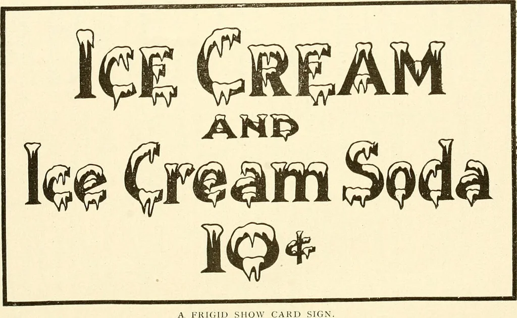 An illustration from How to make show cards; a practical treatise for the use of retail merchants and their clerks, 1916, leaf 69