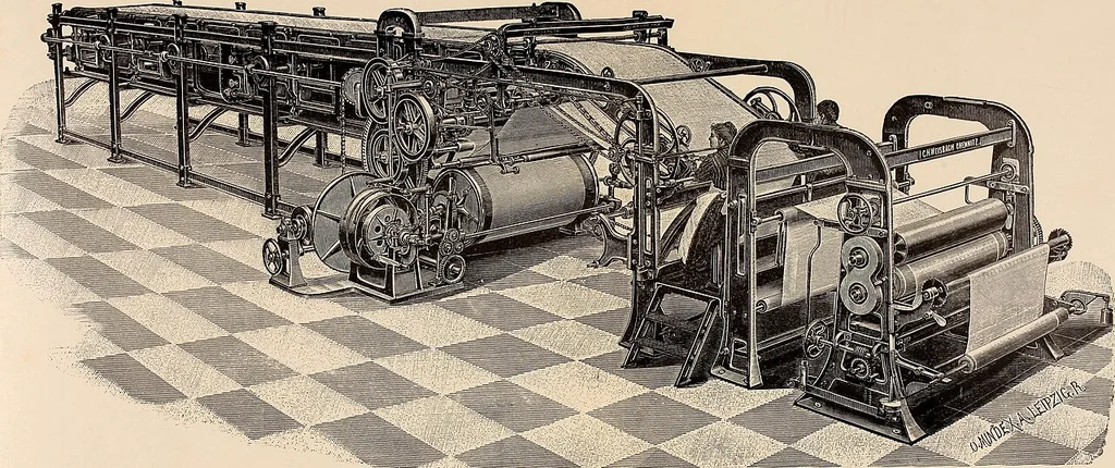 An illustration from Die Biezenfarbstoffe der Fabriken vorm. Friedr. Bayer & Co., Elberfeld, auf dem Gebiet der Fruckerei und Färberei, 1901, leaf 267