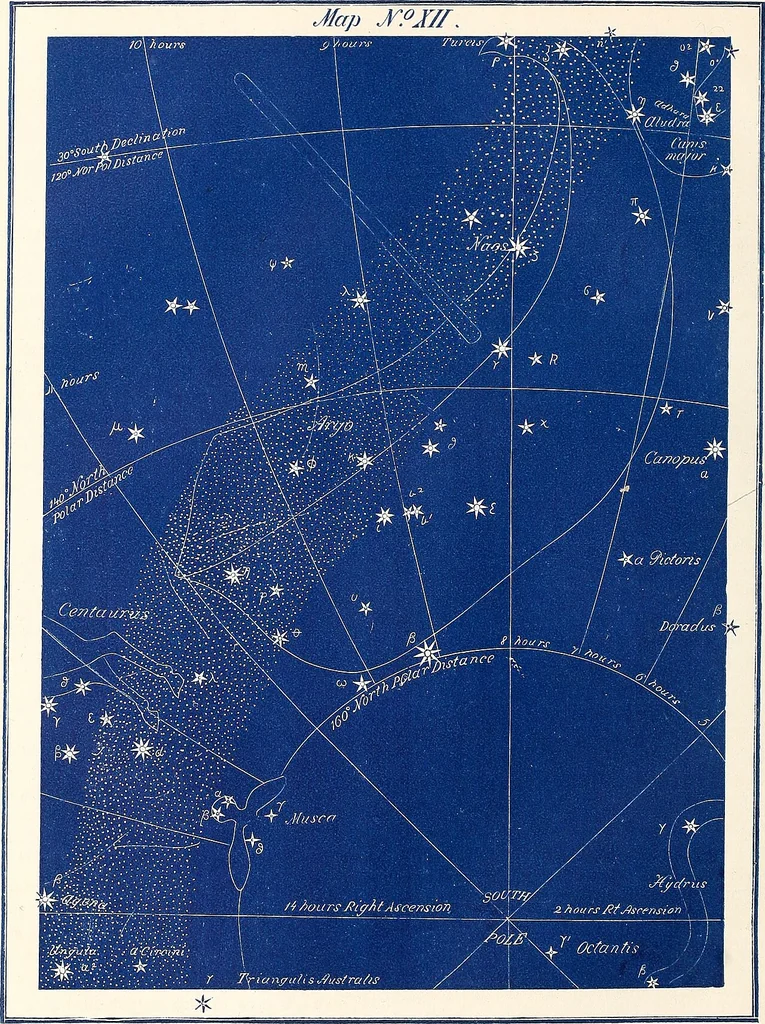 An illustration from Astronomy without a telescope:, 1869, leaf 69