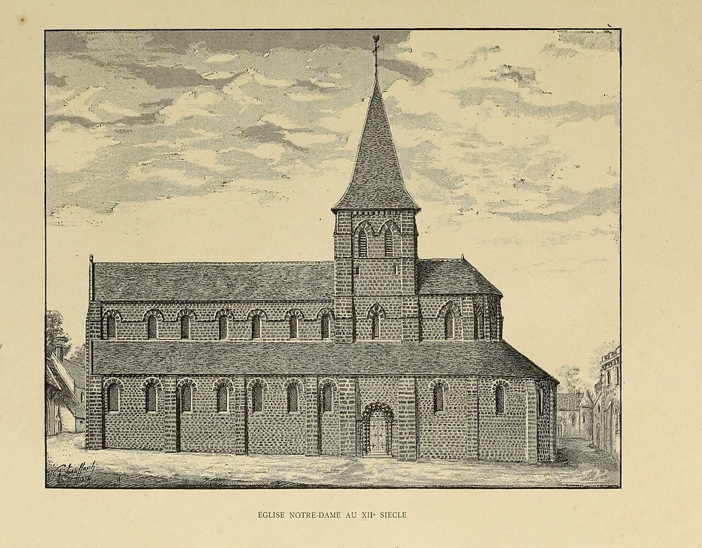 An illustration from Église Notre-Dame de Verneuil : son histoire, sa monographie, 1894, leaf 27