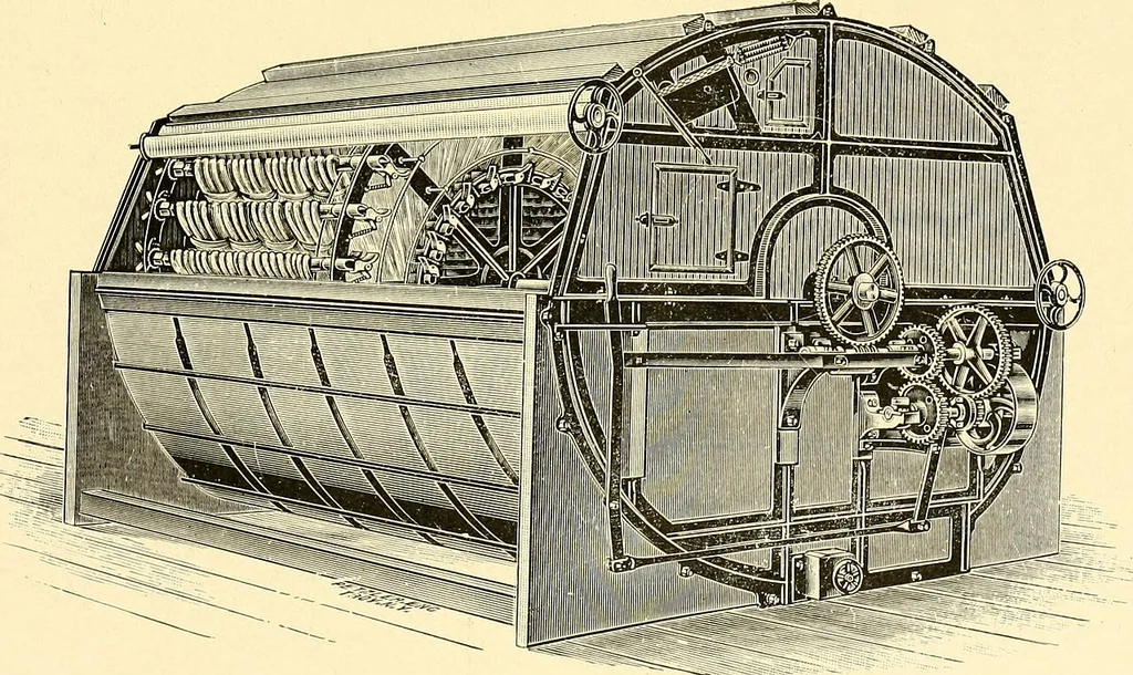 An illustration from Cyclopedia of textile work : a general reference library on cotton, woollen and worsted yarn manufacture, weaving, designing, chemistry and dyeing, finishing, knitting, and allied subjects, 1907, leaf 251