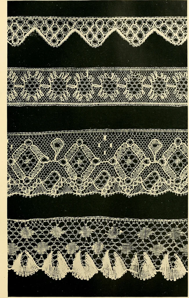 An illustration from History of lace, 1902, leaf 604