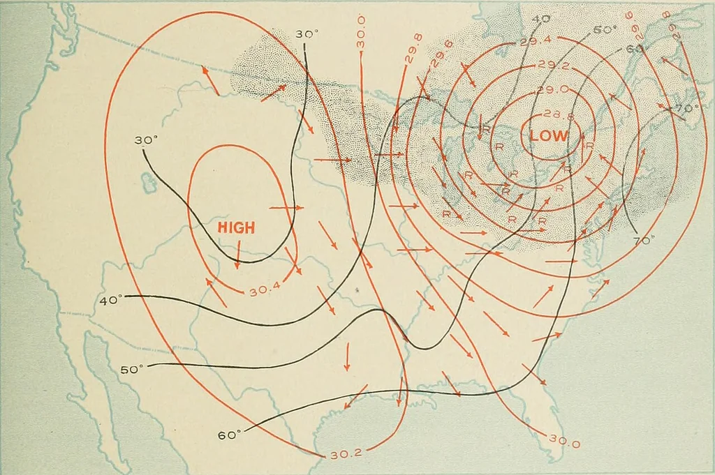 An illustration from The climate and weather of Baltimore, 1907, leaf 538