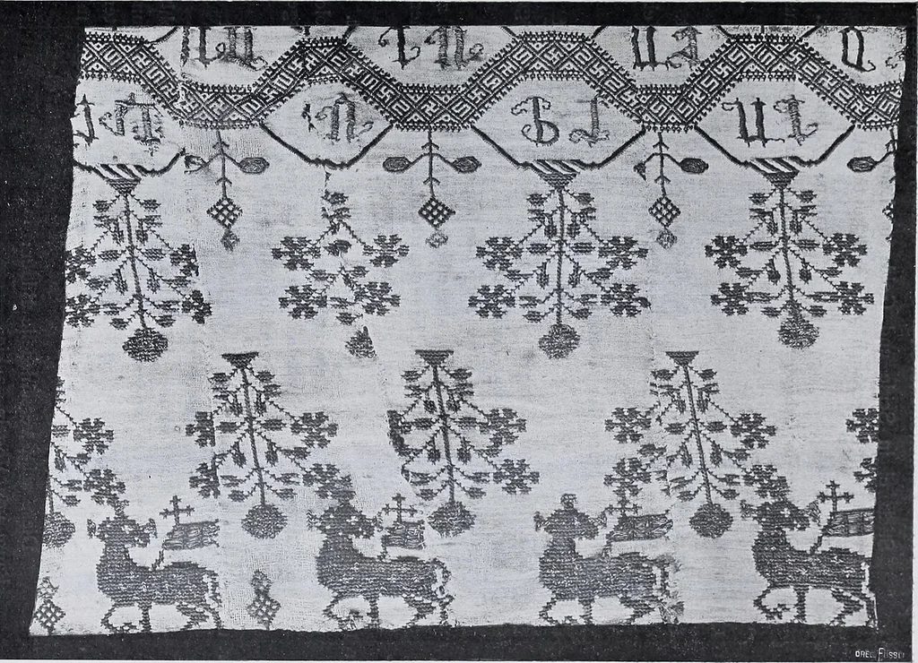 An illustration from Textilsammlung Iklé Katalog. Industrie- u. Gewerbemuseum St. Gallen, 1908, 1908, leaf 32