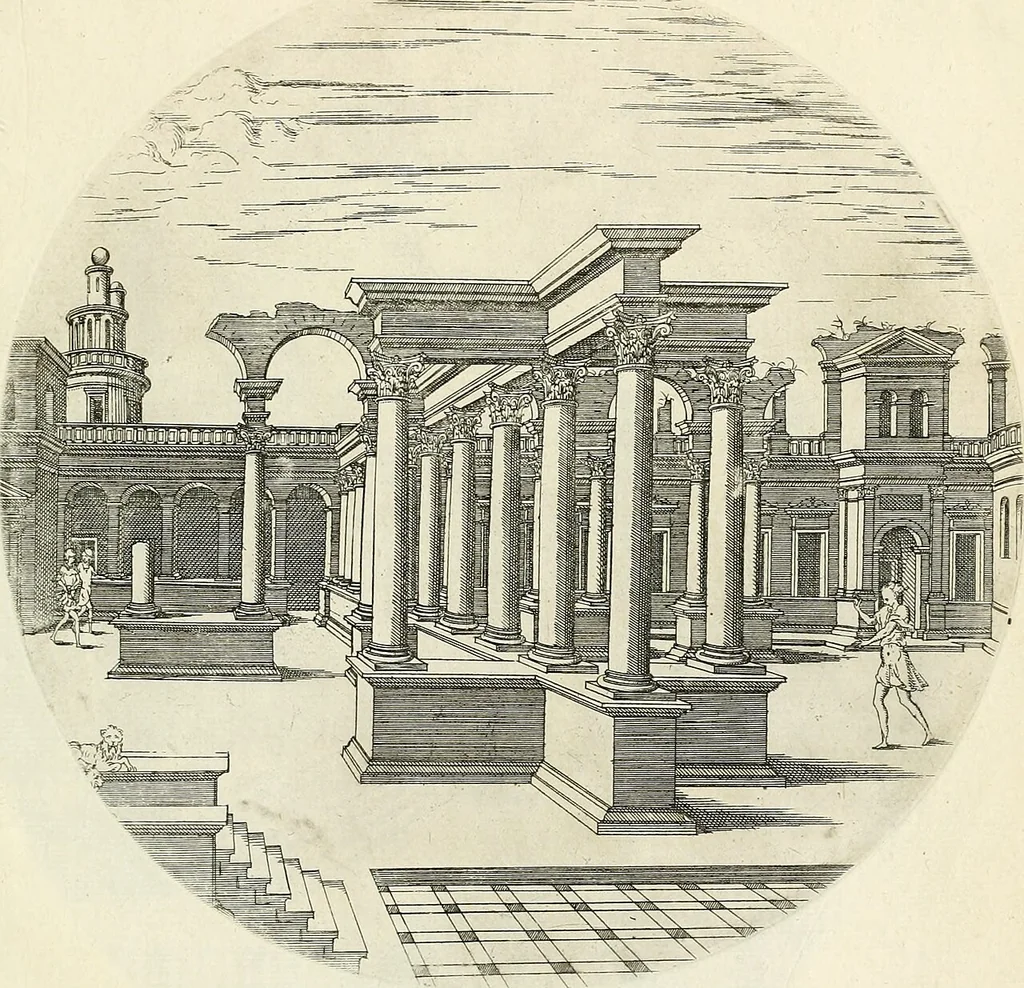 An illustration from (Six suites of engravings), 1549, leaf 216