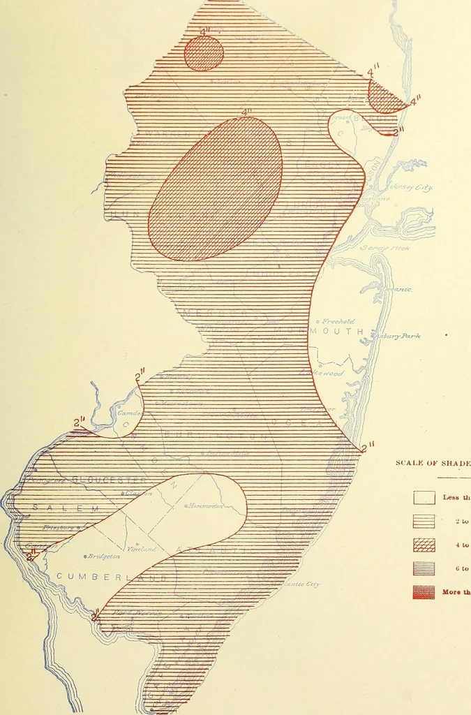 An illustration from Climatological data, New Jersey, 1897, leaf 420
