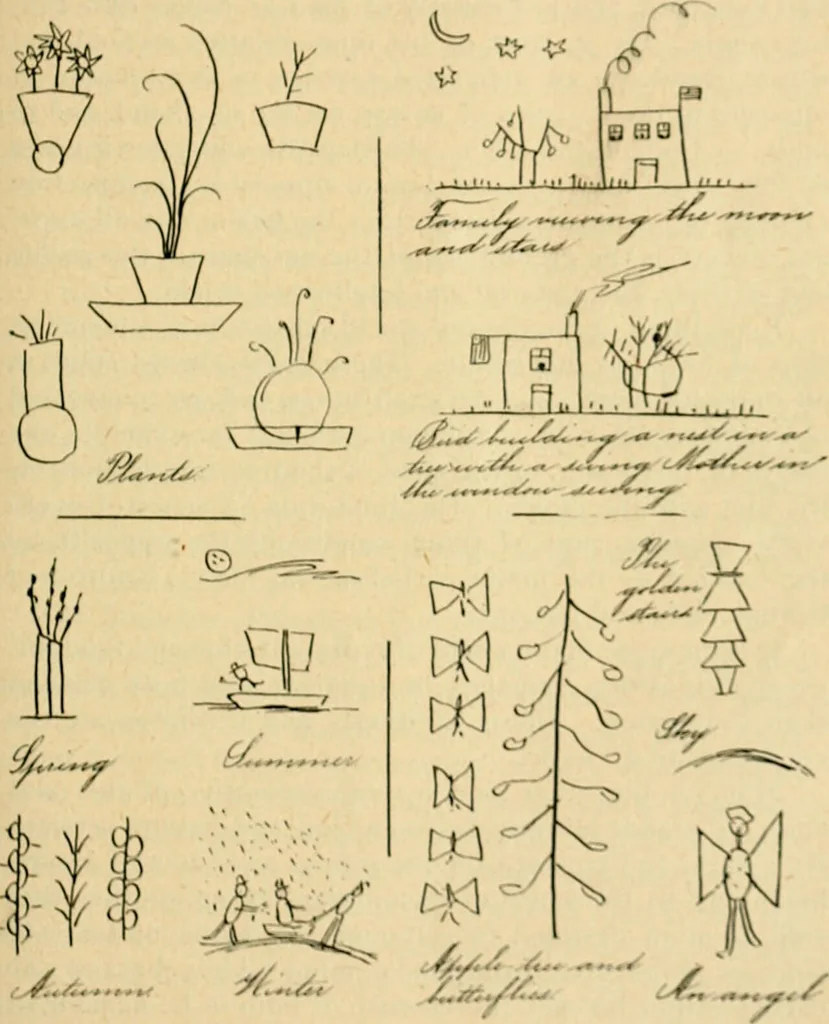 An illustration from The Kindergarten magazine, 1891, leaf 422