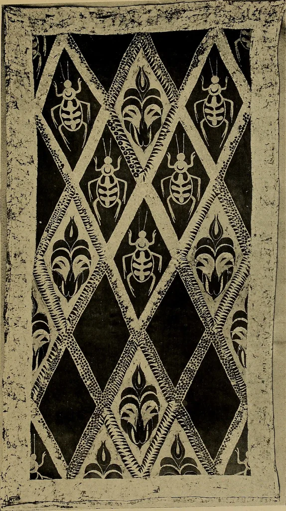An illustration from First lessons in batik; a handbook in batik, tie-dyeing and all pattern dyeing, 1921, leaf 55