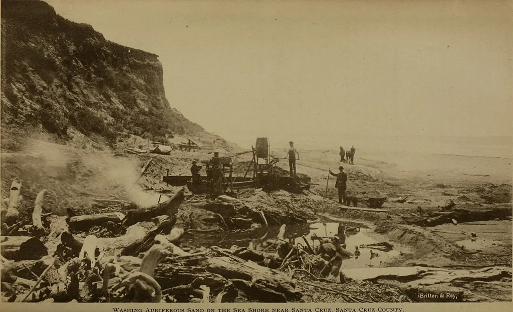 An illustration from Annual report of the State Mineralogist for the year ending ..., 1883, leaf 677