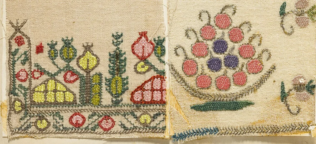 An illustration from (Embroidery sample book), 1800, leaf 7