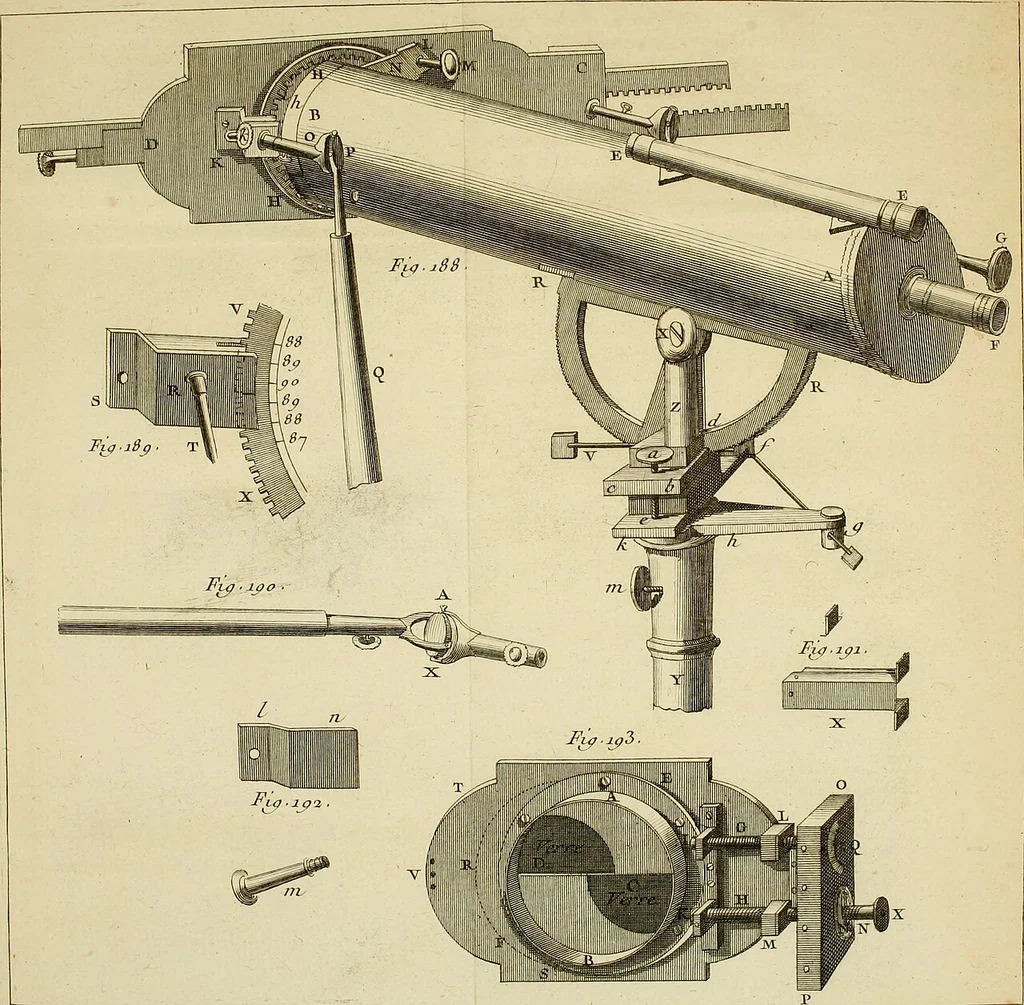 An illustration from Astronomie, 1771, leaf 874