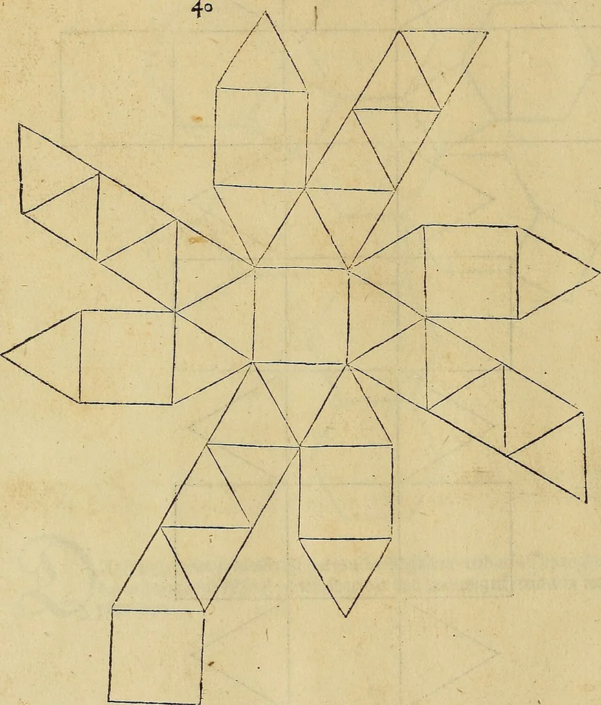 An illustration from Vnderweysung der Messung : mit dem Zirkel vn(d) Richtscheyt in Linien, Ebnen vnnd gantzen Corporen, 1525, leaf 153
