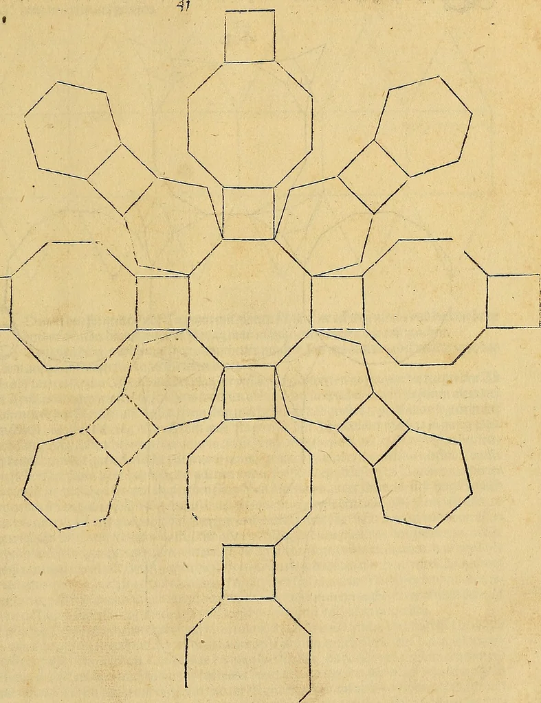 An illustration from Vnderweysung der Messung : mit dem Zirkel vn(d) Richtscheyt in Linien, Ebnen vnnd gantzen Corporen, 1525, leaf 154