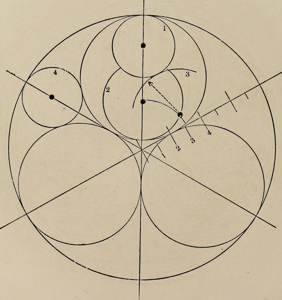 An illustration from The power of form applied to geometric tracery : one hundred designs and their foundations resulting from one diagram, 1851, leaf 37