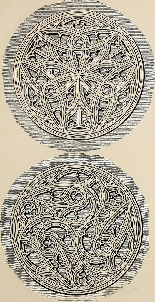 An illustration from The power of form applied to geometric tracery : one hundred designs and their foundations resulting from one diagram, 1851, leaf 76