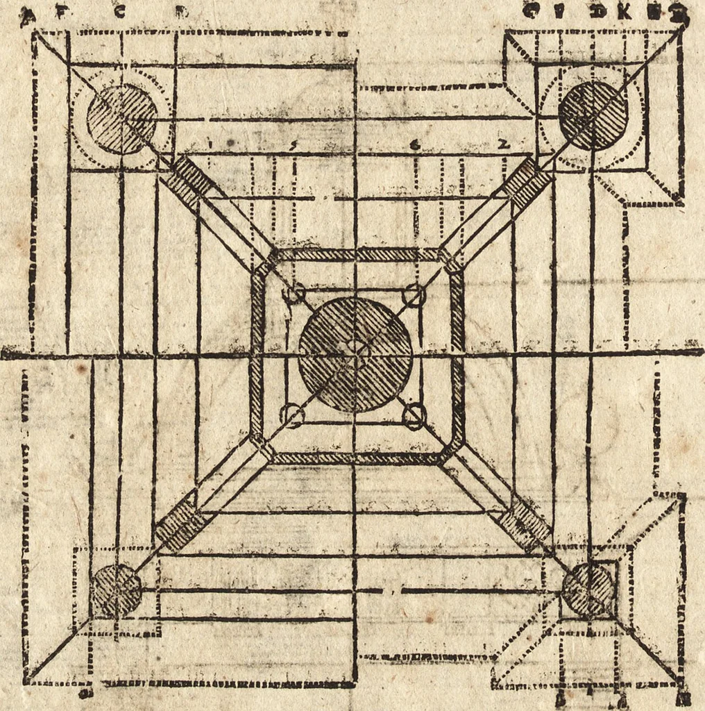 An illustration from Varia conmensuracion para le escultura y arquitectura, 1675, leaf 261