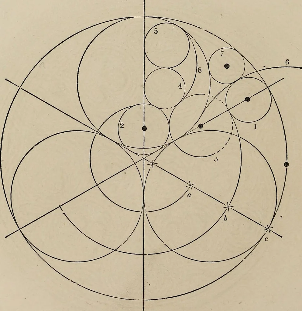 An illustration from The power of form applied to geometric tracery : one hundred designs and their foundations resulting from one diagram, 1851, leaf 81