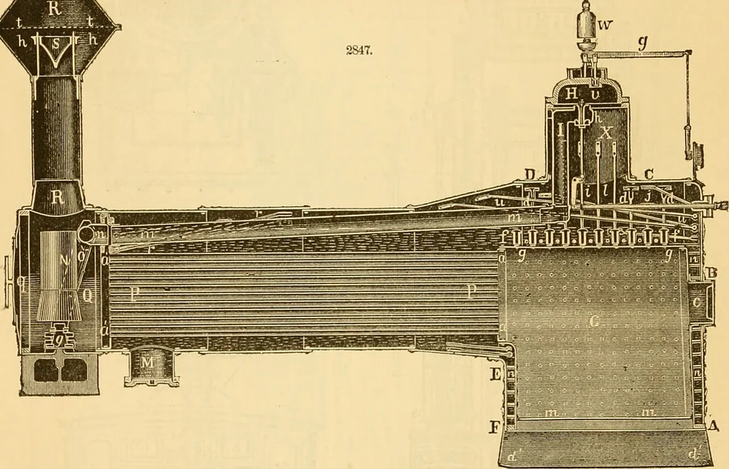 An illustration from Appletons' cyclopaedia of applied mechanics: a dictionary of mechanical engineering and the mechanical arts, 1880, leaf 323