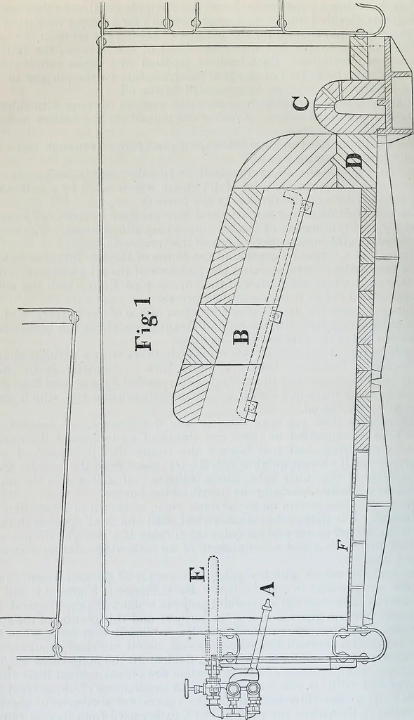 An illustration from Annual report of the State Mineralogist for the year ending ..., 1883, leaf 33