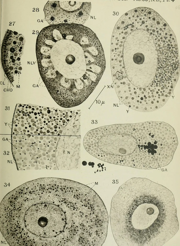 An illustration from Quarterly journal of microscopical science, 1853, leaf 64