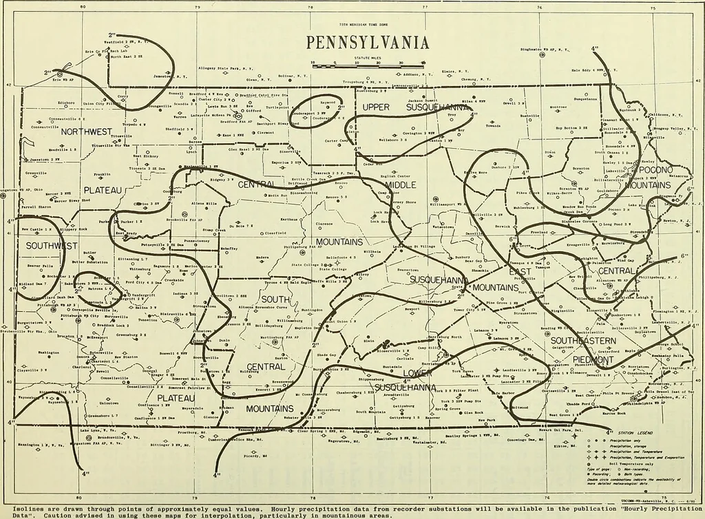 An illustration from Climatological data, Pennsylvania, 1896, leaf 149