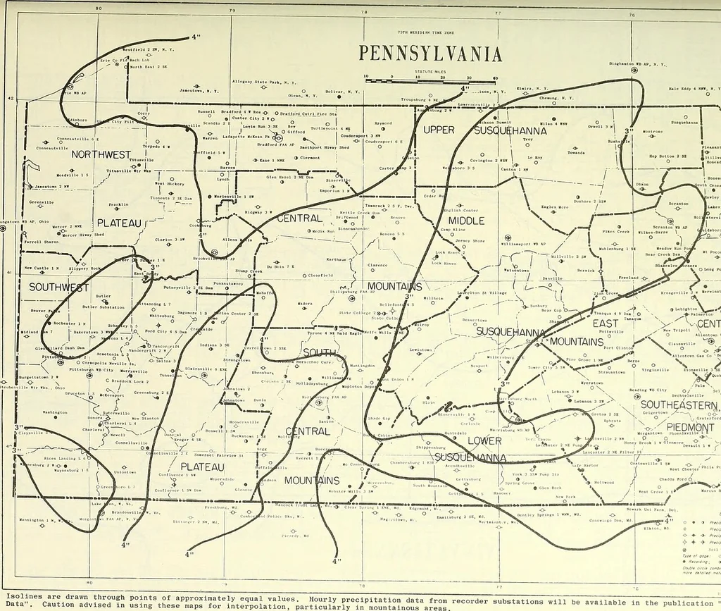An illustration from Climatological data, Pennsylvania, 1896, leaf 274