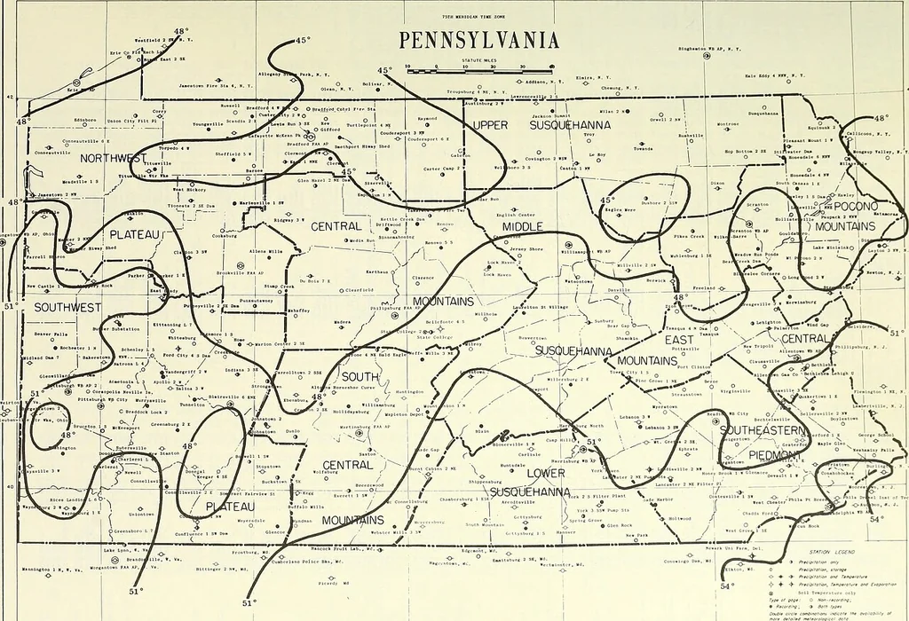 An illustration from Climatological data, Pennsylvania, 1896, leaf 472