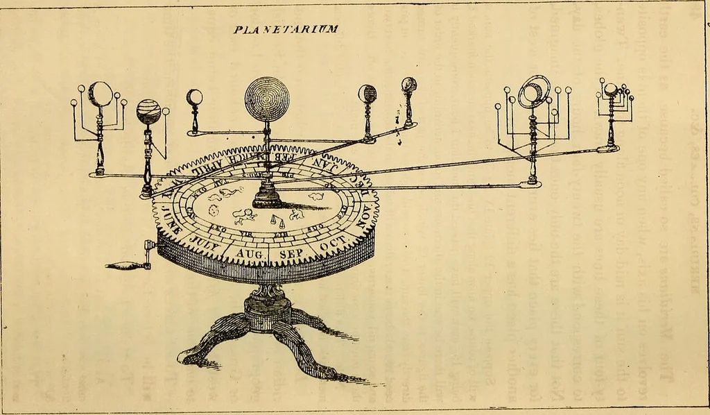 An illustration from Guy's Elements of astronomy : and an abridgment of Keith's New treastise on the use of the globes, 1864, leaf 83