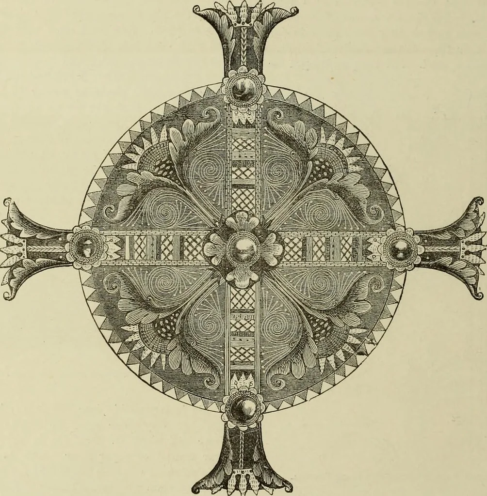 An illustration from The dictionary of needlework : an encyclopaedia of artistic, plain, and fancy needlework dealing fully with the details of all the stitches employed, the method of working, the materials used, the meaning of technical terms, and, where necessary, tracing the origin and history of the various works described, 1882, leaf 100