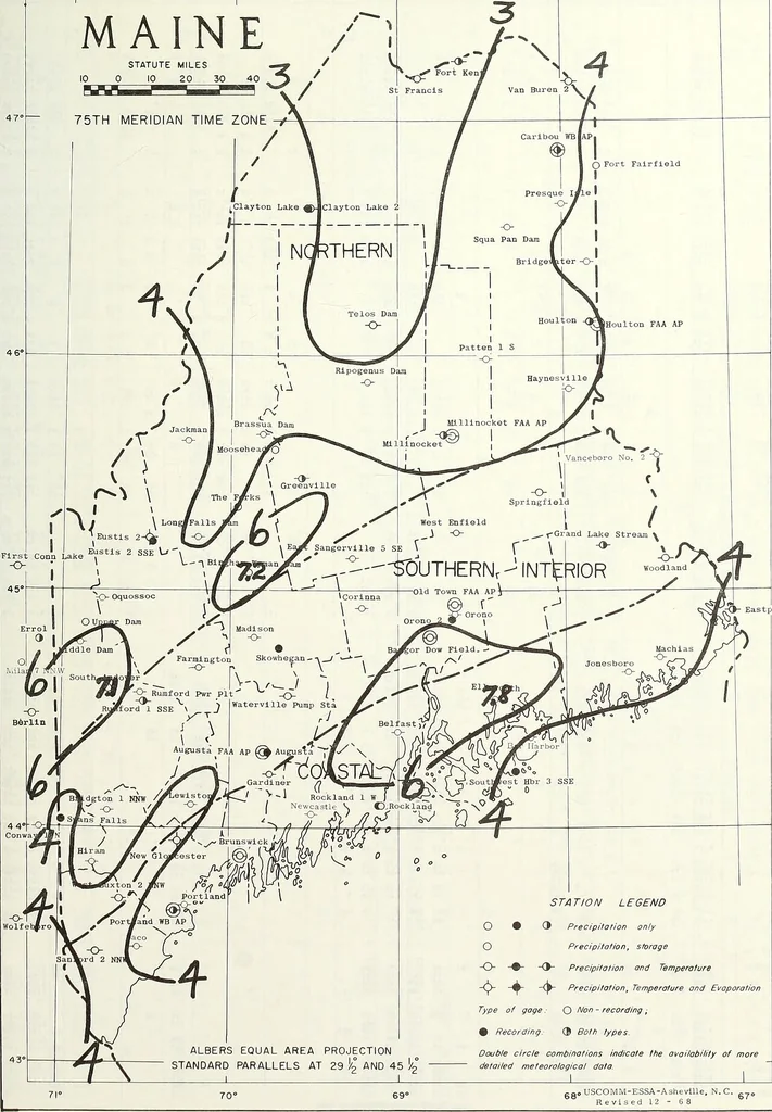 An illustration from Climatological data, New England, 1896, leaf 480