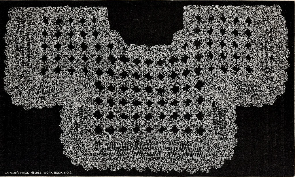 An illustration from A treatise on lace-making, embroidery, and needle-work with Irish flax threads, 1892, leaf 58