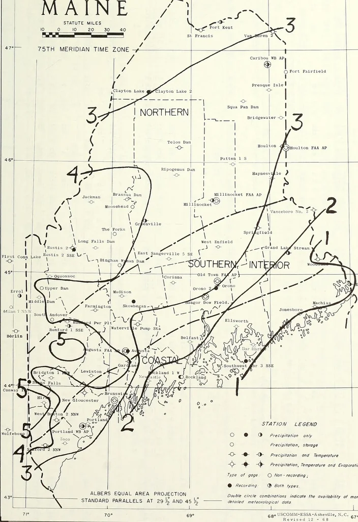 An illustration from Climatological data, New England, 1896, leaf 450