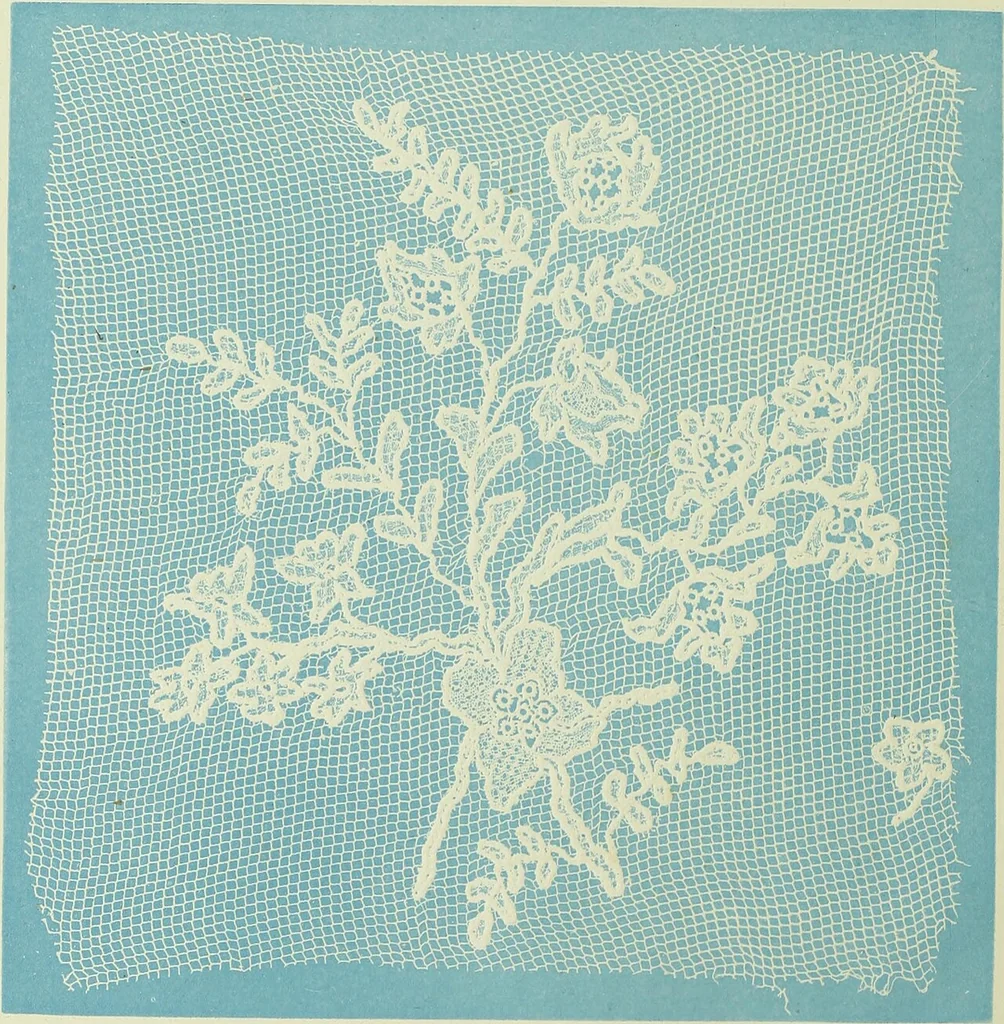 An illustration from The dictionary of needlework : an encyclopaedia of artistic, plain, and fancy needlework dealing fully with the details of all the stitches employed, the method of working, the materials used, the meaning of technical terms, and, where necessary, tracing the origin and history of the various works described, 1882, leaf 7
