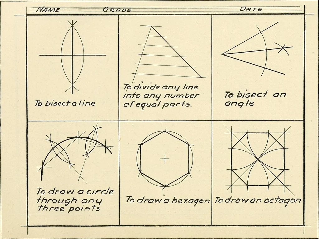 An illustration from Woodwork and mechanical drawing, 1914, leaf 86