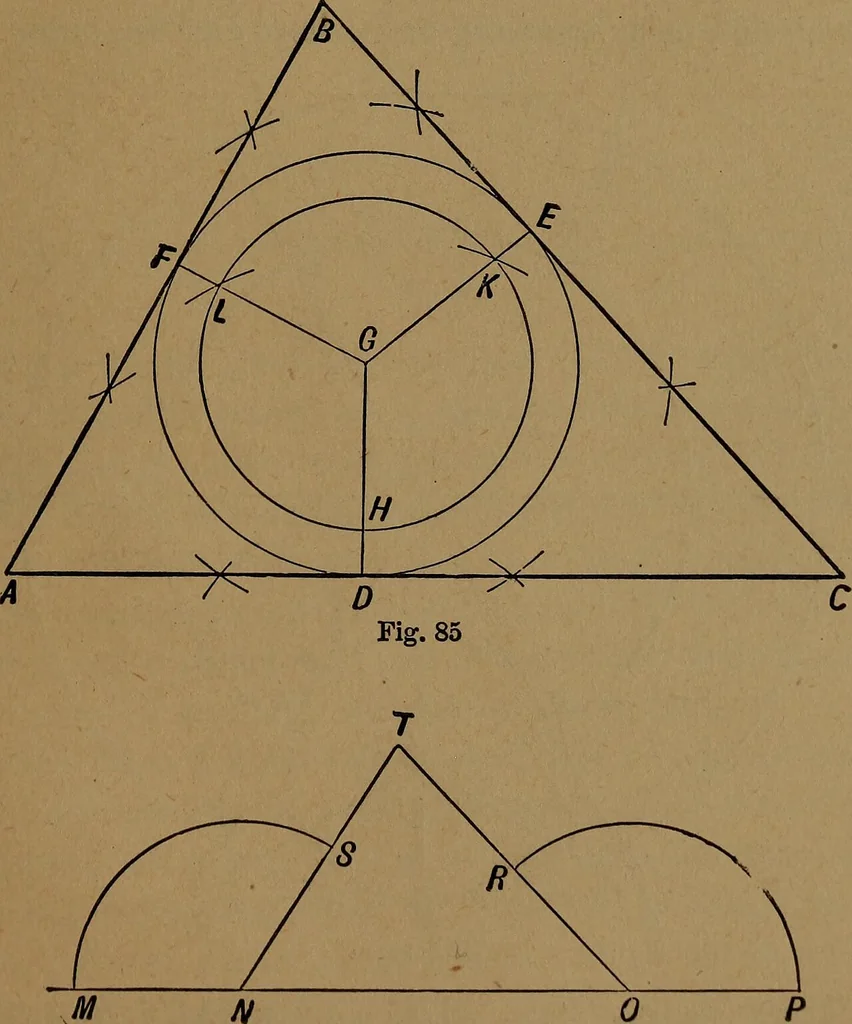An illustration from Perspective and geometrical drawing adapted to the use of candidates for second and third-class teachers' certificates, 1887, leaf 122