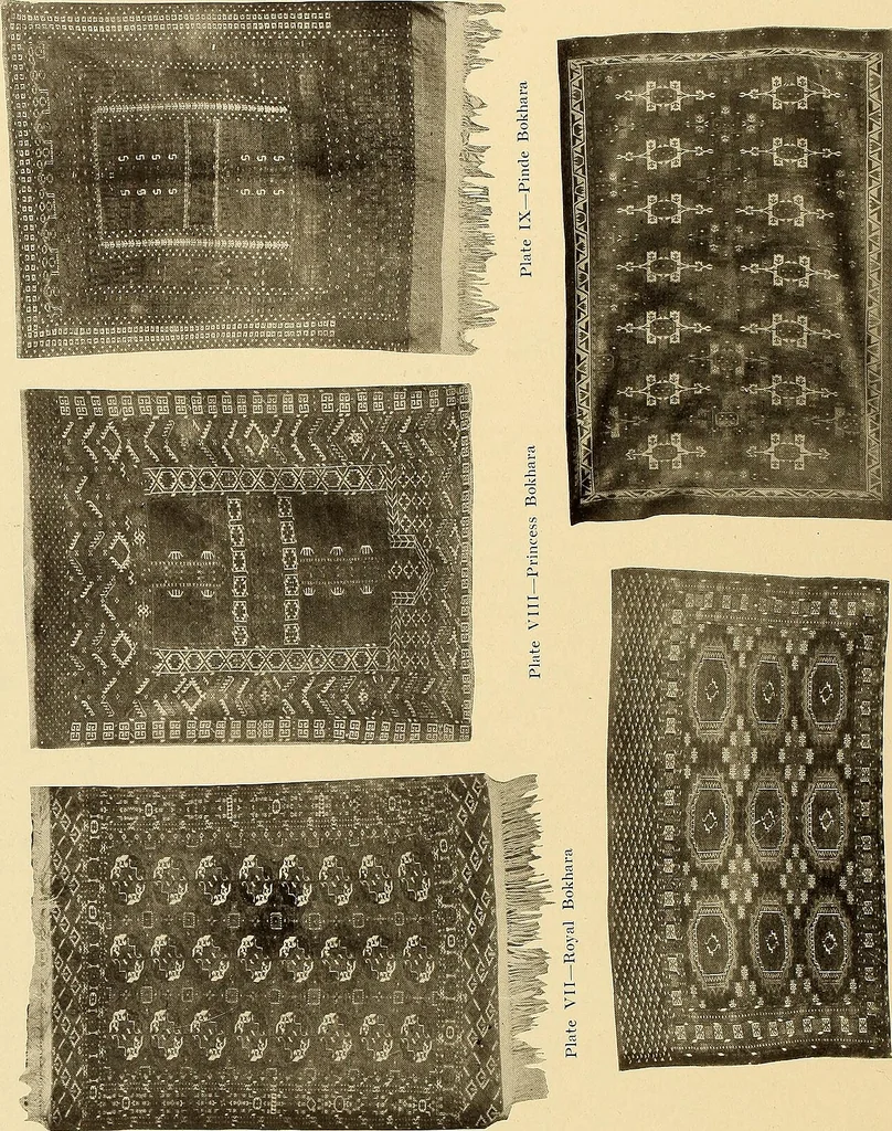 An illustration from Decorative textiles; an illustrated book on coverings for furniture, walls and floors, including damasks, brocades and velvets, tapestries, laces, embroideries, chintzes, cretonnes, drapery and furniture trimmings, wall papers, carpets and rugs, tooled and illuminated leathers, 1918, leaf 211