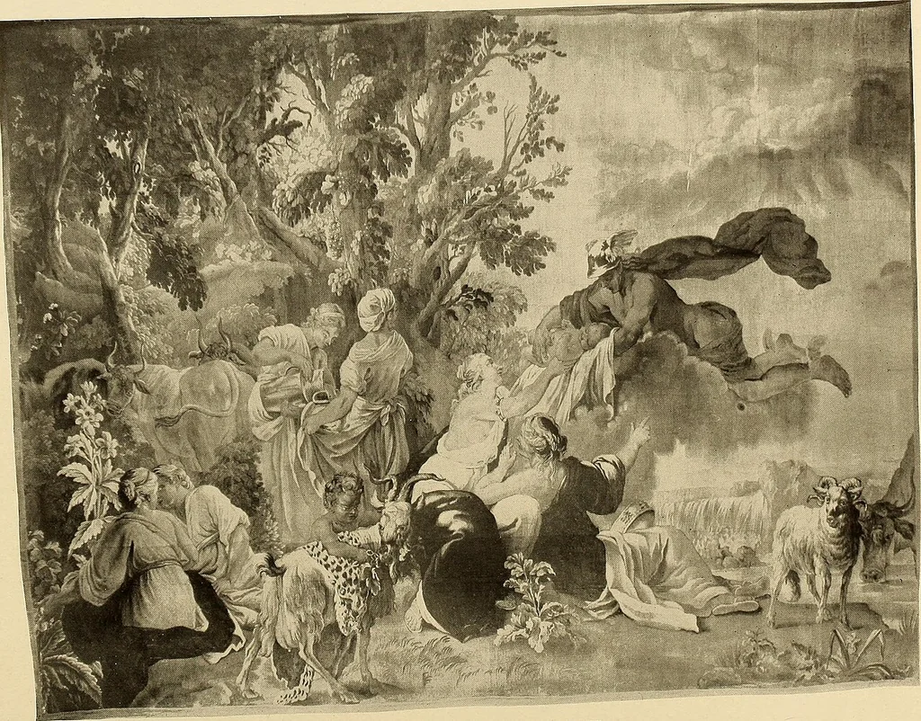 An illustration from Decorative textiles; an illustrated book on coverings for furniture, walls and floors, including damasks, brocades and velvets, tapestries, laces, embroideries, chintzes, cretonnes, drapery and furniture trimmings, wall papers, carpets and rugs, tooled and illuminated leathers, 1918, leaf 263