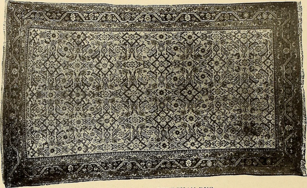 An illustration from Decorative textiles; an illustrated book on coverings for furniture, walls and floors, including damasks, brocades and velvets, tapestries, laces, embroideries, chintzes, cretonnes, drapery and furniture trimmings, wall papers, carpets and rugs, tooled and illuminated leathers, 1918, leaf 245